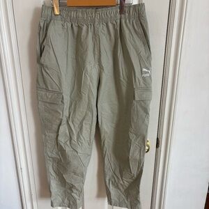 mens puma tan athletic pants + accepting offers